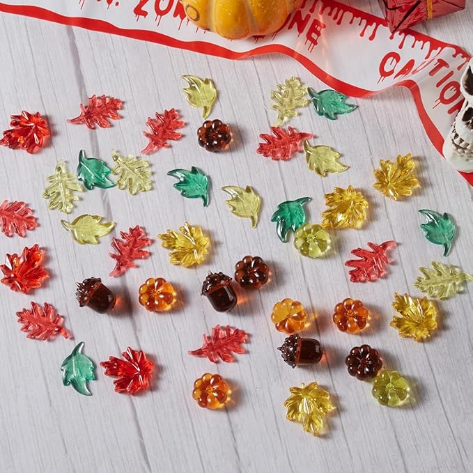 Acrylic Holiday Gems 120 Pcs Crystals - Thanksgiving Party Decoration Favor Vase Filler