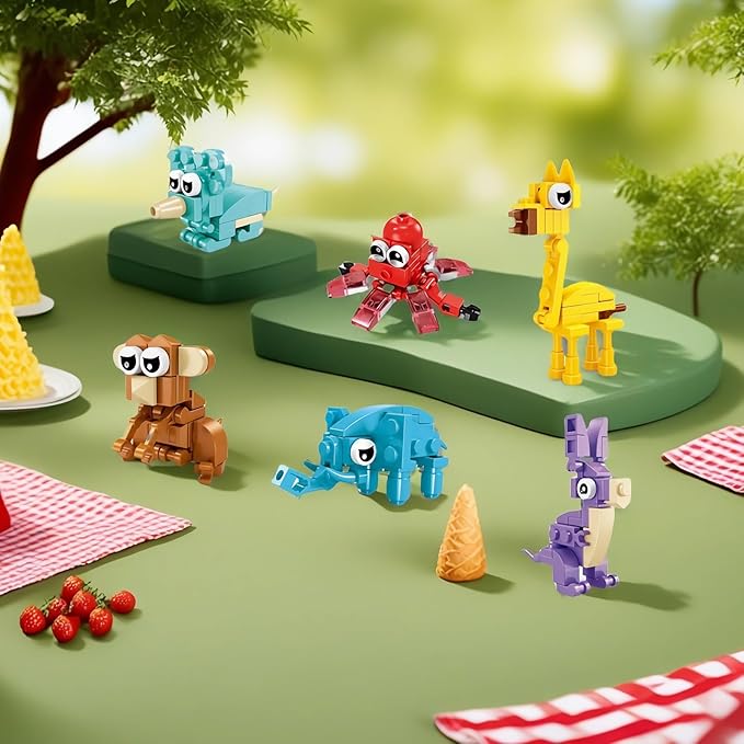 30 Pack Bulk Party Favors for Kids – Mini Ocean Animal Building Blocks Toys Set Compatible with Major Brands,Birthday,Bag Fillers Easter,Christmas,Valentine's Day Gifts for Boys Girls Ages 6-12