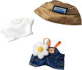 Clothes Set for 17cm Dolls, Hat & Overalls Set for 17cm Accessories Suit, Cute Clothes for Dress up Unique Style