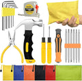 Mini Operation Tool Kit Bulk for Child Shoebox Christmas Gift Small Emergency Compact Tool Set for Beginner, Apartment, Office,DIY Projects, Home Maintenance (102)