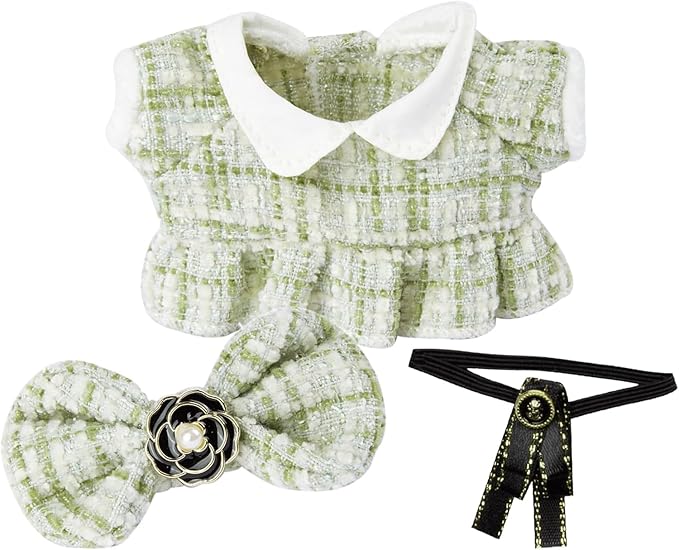 17cm Doll Clothes Set & Outfit - Cuddly Fashion Dresses with Accessories, Luxury Chic Doll Clothing & Plush Pullover Hoodie Doll Clothing DIY ,Just Clothes
