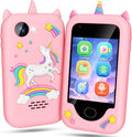 Lapare Kids Toy Smartphone, Birthday Gifts for Girls 3 4 5 6 7 8 Years Old, Unicorn Toddler Play Phone with Camera, Educational Games, MP3 Music