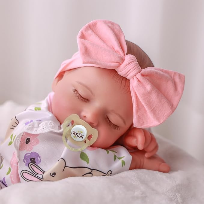 BABESIDE 20-Inch Lifelike Reborn Baby Doll with Vinyl Body – Realistic Poseable Newborn Doll with Accessories for 3+ Year Old Girls – Perfect for Pretend Play and Collecting
