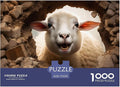 Sheep Adults Fun Thickened Wooden Jigsaw Puzzles 1000 Piece 3D Animal Stress Relief Toy Decoration Education Game Toy Intellectual Game Relaxation and Intelligence 1000pcs (75x50cm)