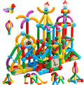 TOKBLOK Magnetic Building Blocks for Boys and Girls, 132Pcs Creative Magnetic Sticks and Balls STEM Construction Toys for Kids Toddlers Early Development Educational Learning