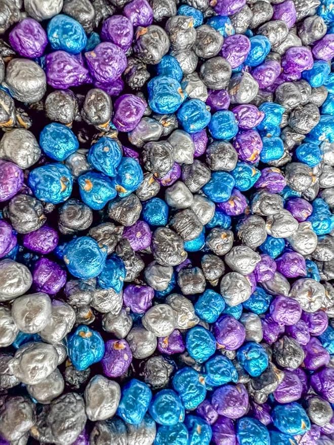 Colored Chickpeas for Sensory Play and Sensory Bins - Many Different Seasonal Colors (4 Cups, Outer Space 2)