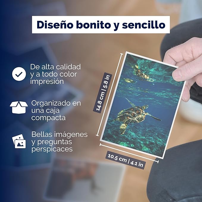 metaFox - 52 Inspirational Cards, Positive Affirmations Cards & Motivational Postcards, Picture Cards For Coaching & Therapy, Mindfulness Cards, Coaching Cards, Original Motivational Deck (Spanish)
