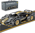 Sport Car Building Block Sets for Adults,Technical Black Race Car Collectible 1:14 Model Scale MOC Engineering Toys Kits Birthday Gifts for Boys Men Teens Car Fans Age 8+ 8-12 12 13 14 14+