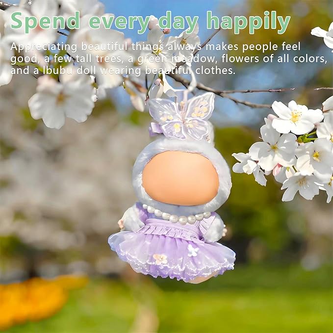 Doll Clothes Set for 17cm Dolls - Princess Dress Outfits with Bonnet/Bow Hair Accessories, Cute Clothes for Display & Photography (STK07)