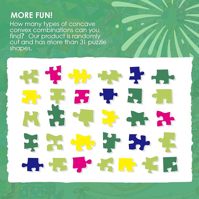 MOMIBOOK 1000 Piece Puzzle for Adults Jigsaw Puzzles of Birthday Movement, Glow in The Dark Luminous Painting Image Challenging Hard Impossible Puzzle Unique Funny Party Christmas Birthday Gifts