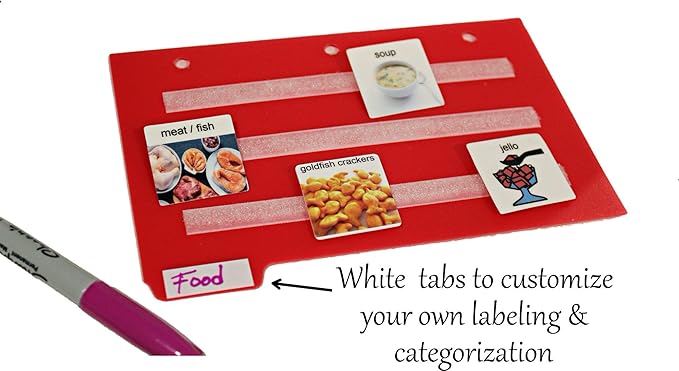 Smile4autism Small 7x9" tools Perfect to Keep Your Loose Visual Picture Cards Organized. Autism ABA, ADHD, Language & Apraxia Aspergers
