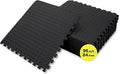 Centr Gym Flooring Exercise Mats - 96 Sq Ft (24-Pack) Interlocking Foam Floor Tiles are Shock Absorbing & Slip Resistant - Non-Toxic Materials Home Workout Equipment