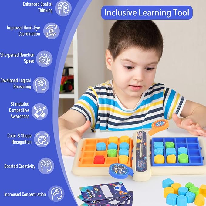 Board Games for Kids,Games Puzzle Board Matching Game,Shape Toy Puzzle Game,Educational Toys for Children Over 3 Years Old