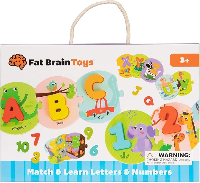 Fat Brain Toys Match & Learn Letters & Numbers - Early Reading & Writing, Preschool