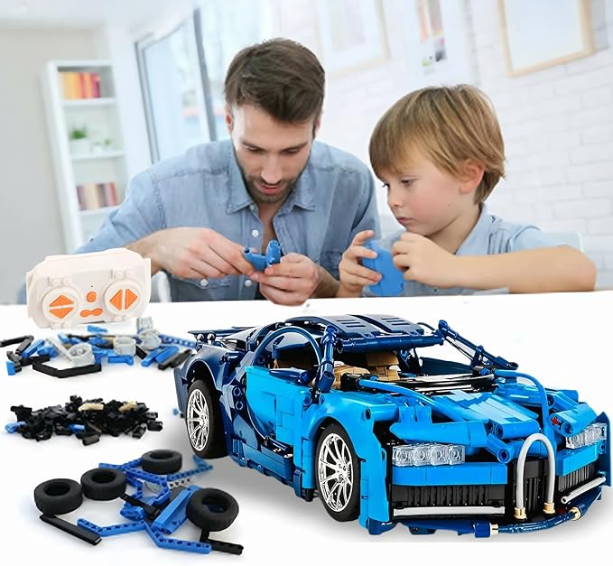Premium 1:14 Scale RC Car Model Kit - 1339-piece Engineering with Moving Pistons, Gearbox, and Rear Wing, Perfect for Racing Enthusiasts and Future Engineers, Remote Control Car Collectible