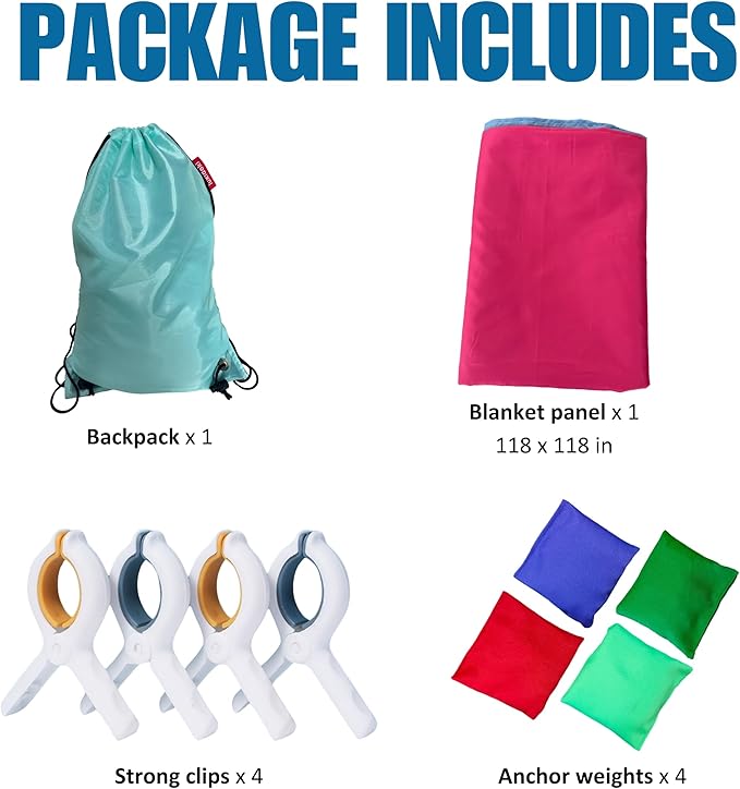 Magic Fort Building Kit for Kids with CPC Certification - Large Lightweight Blanket Fort Making kit and Clips - Portable Playhouse Play Tent Fort - Indoor/Outdoor Girls/Boys Toys Ages 4-5 6 7 8-12