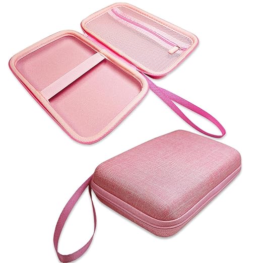 JCHPINE Hard Carrying Case for GiiKER Super Slide Brain Games, Protective Storage Holder for GiiKER Brain Teaser Puzzles Interactive Handheld Game Console Accessories (Case Only) (Pink)
