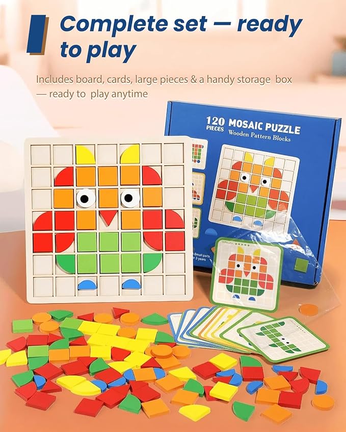 Dementia Activities for Seniors, Wooden Puzzles for Adults, Memory Games for Seniors with Dementia, Alzheimers Products for Elderly, Cognitive Therapy Puzzle, Brain Occupational Gift