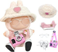 17cm Doll Clothes, Outfits 5 Set for Dolls , Exquisite Accessories for Doll, Cute Clothes for Dolls Dress up Unique Style (Pink 5pc)