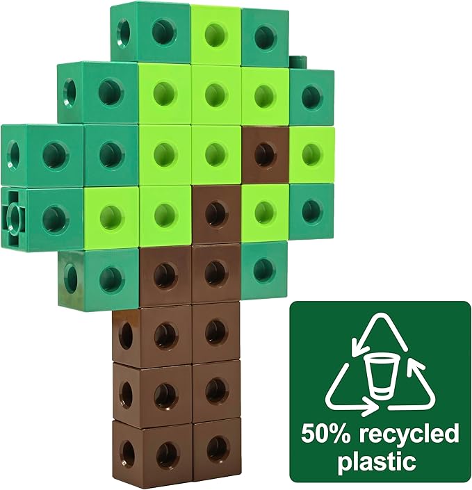 edxeducation Green-n-Learn Linking Cubes - Set of 100