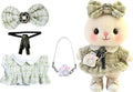 17cm Doll Clothes Set & Outfit Set for 17cm Dolls - Premium Fashion Dresses with Accessories, Luxury Chic Doll Clothing & Style Bundle,Just Clothes (Style-28)