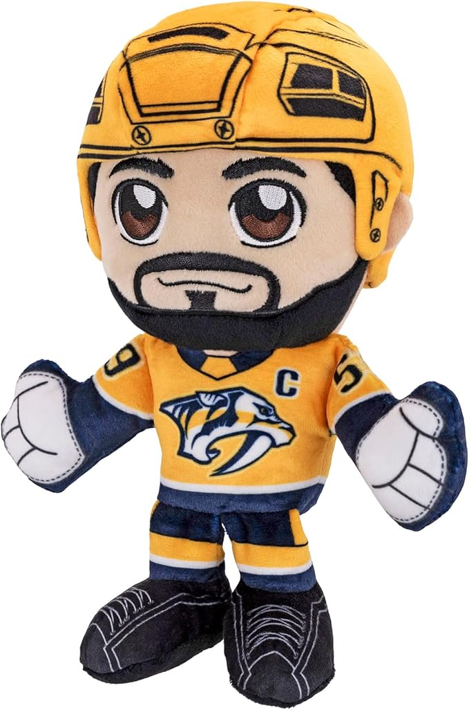 Bleacher Creatures Nashville Predators Roman Josi 8" NHL Kuricha Sitting Plush - Soft Chibi Inspired NHL Superstar