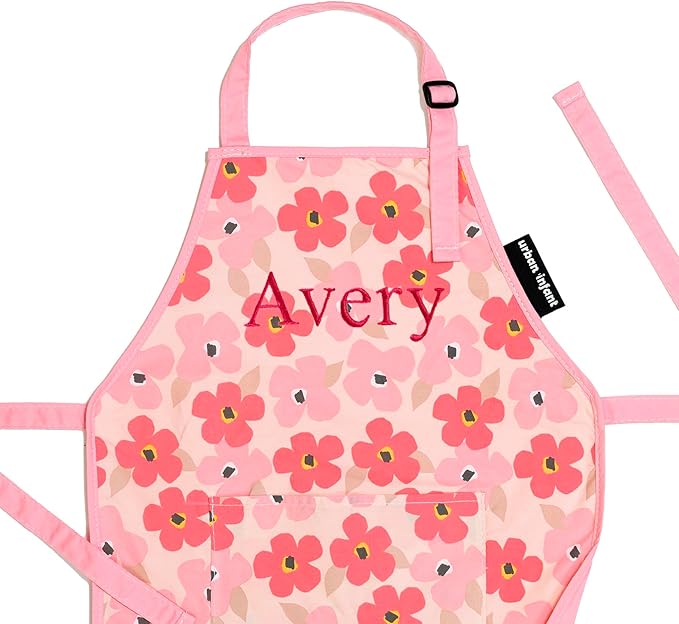 Urban Infant Little Helper Kids Apron - Children's Cooking Art Gardening - Great Gift for Toddler Boys and Girls