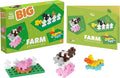 PLUS PLUS - Big Activity Set - Construction Building STEM Toy, Interlocking Large Puzzle Blocks for Toddlers and Preschool - Farm, 40 Pieces