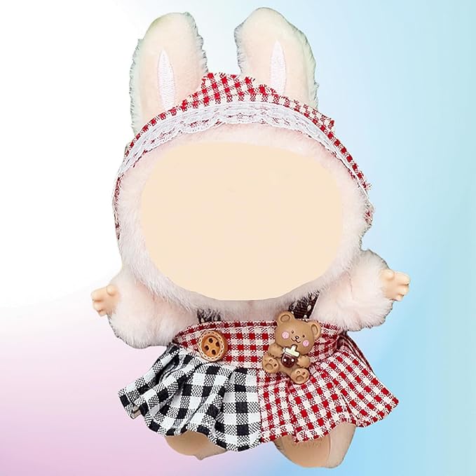 4 Pack—17cm Doll Clothes,Premium Doll Outfit with Accessories,Doll Princess Skirt,Cute Clothes Outfit for 17cm Dolls,End Dolls Fashion Clothing Set(No Dolls and Shoes) (Set M)