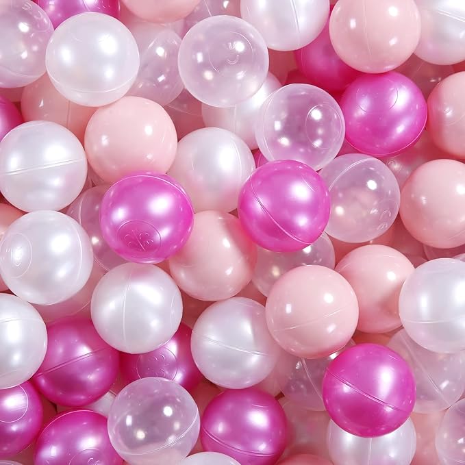 Ball Pit Balls Plastic Balls for Ball Pit Phathalate Free BPA Free Plastic Balls 100pcs 2.2" Set for Toddlers for Play Tent Tunnel