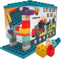 Big Soft Toddler Blocks 1-3, 40-Pieces with Baseboard for Building Stacking Playing and Booklet - Great Gift, Toys for Ages 2+, 2-3, 3-5 and 4-8 Boys, Girls