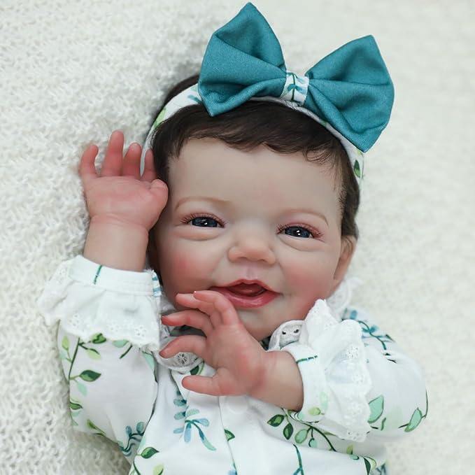 Lifelike Reborn Baby Dolls - 18 Inch Soft Vinyl Realistic-Newborn Baby Dolls Poseable Real Life Baby Girls Dolls with Accessories and Gift Box for Kids Age 3+