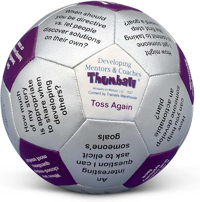 Trainers Warehouse 6" Thumball Collection, 32 Prompts for Conversation, Team Building, Relationship and Training
