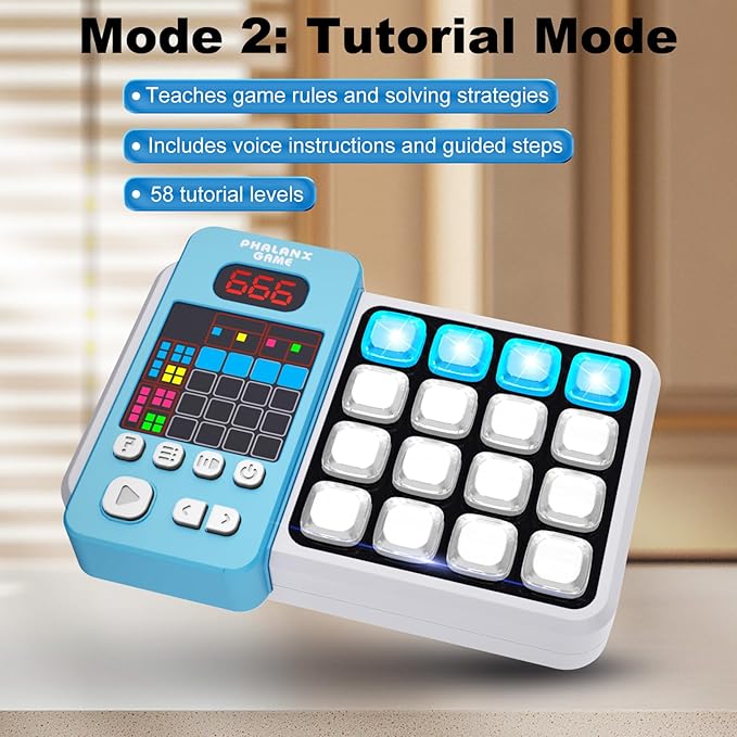 Logic Puzzle & Memory Game for Kids 3+, Tutorial Mode & LED Display – Interactive Brain Development Game for Family Fun & Gifts