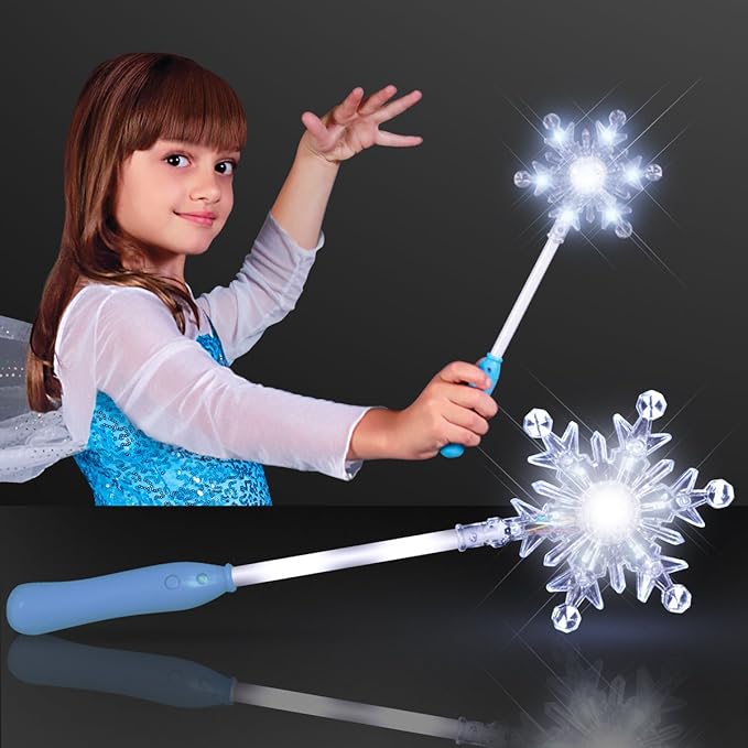 FlashingBlinkyLights Light Up Frozen Snowflake Wand