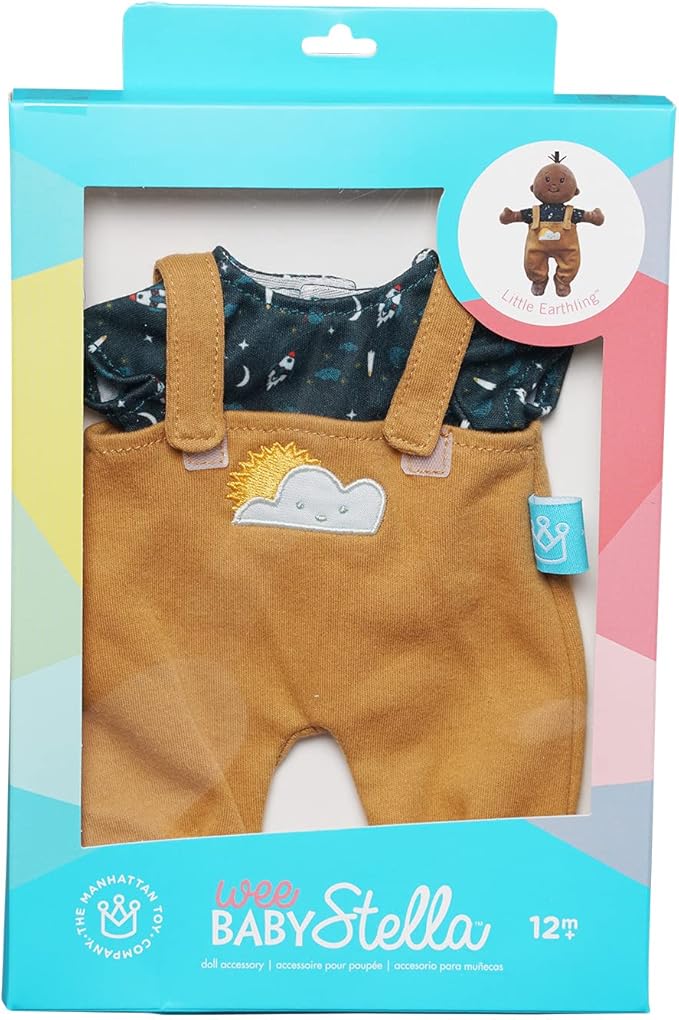 Manhattan Toy Wee Baby Stella Little Earthling Baby Doll Clothing Outfit for 12" Soft Dolls