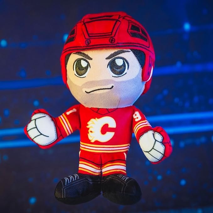 Bleacher Creatures Calgary Flames Nazem Kadri 8" NHL Kuricha Sitting Plush - Soft Chibi Inspired NHL Superstar