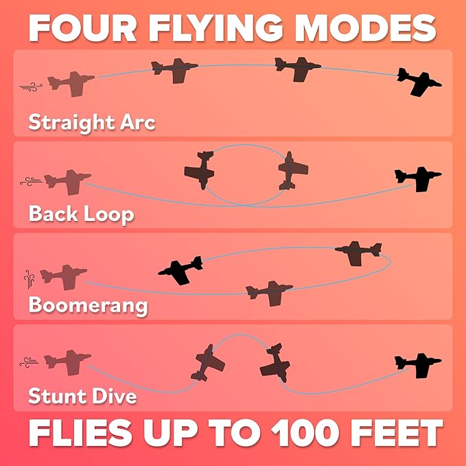 Foam Airplanes - Stocking Stuffers for Kids All Ages 4 5 6 7 8 9 + Year Old - Best Toy Gift - Boy Toys Stocking Stuffer Gifts - Air Plane Gift Idea - Easter Basket Gifts for Boys & Girls Party Favors