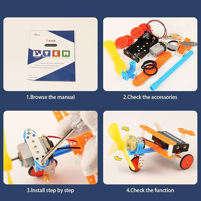 11 Set STEM Science Kit for Kids Ages 6-14 | Engineering & Physics Robot Building Science Experiments | Robotics STEM Toys for 8-12 Year Olds Boys & Girls