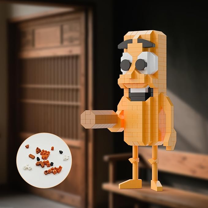 Italian Brainrot Action Figure Building Kit, Brainrot Toys, Creative STEM Construction Blocks, Collectible Desk Decor Gift for Adults & Teens 14+(Stick Figure)