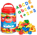 JoyCat 78 Pieces Magnetic Letters Numbers Alphabet Fridge Magnets ABC 123 Preschool Educational Learning Plastic Colorful Toy Set Uppercase Lowercase Math Symbols for Toddlers Kids