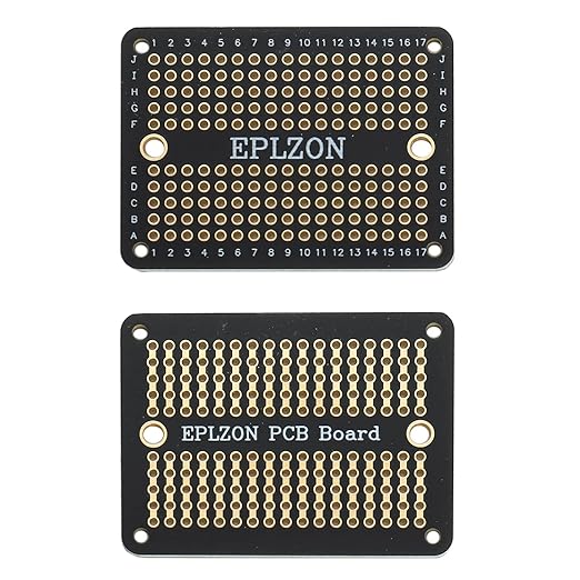 Solderable Breadboard Mini PCB Board Gold-Plated Solder Breadboard for DIY Electronics Projects Apply to Soldering Projects 2.0"x1.5" Mixed Color(Pack of 10 Pcs,Black)