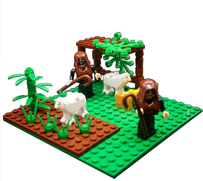 Ultimate Play Set - Large Indoor Nativity Scene, 15 Characters, Trees - Buildable Christian Sets for Kids, Perfect Stocking Stuffer, Gift for Christmas