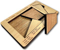 Perfect Gift for Puzzle Lovers - The Cruiser - 4 Piece Wooden Brain Teaser - Desktop and Coffee Table Fidget Toys