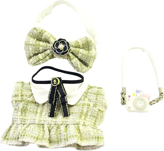 17cm Doll Clothes Set & Outfit Set for 17cm Dolls - Premium Fashion Dresses with Accessories, Luxury Chic Doll Clothing & Style Bundle,Just Clothes (Style-28)