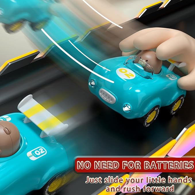 12-18 Months Toddler Pull Back Car Toys for 1 2 3 Years Old Boys and Girls Kids Trucks Toys 1-3 Years Old Baby Car Birthday Gift (Red)