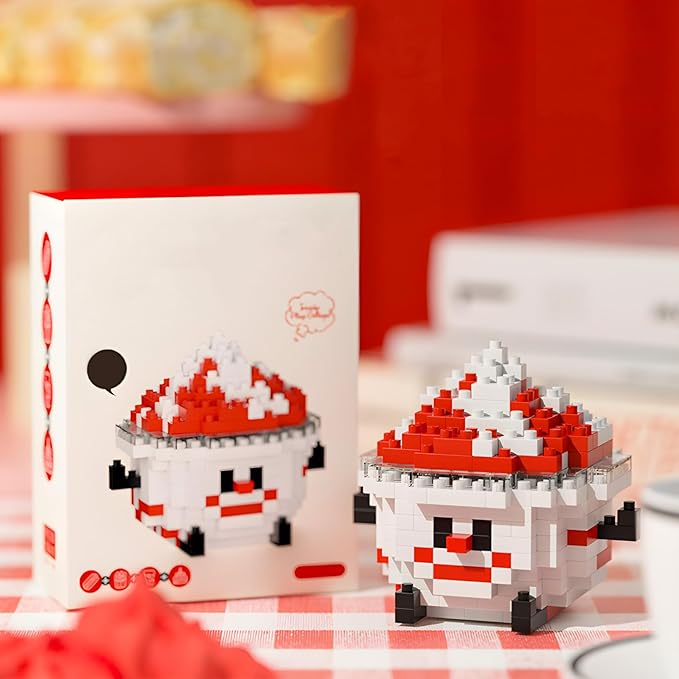 Brands Food Micro mini Blocks Building Sets for Adults Tasty tinies Friends Sets for Kids French Fries、Cake、cola、Burger、ice Cream for 8-12