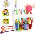 Montessori Toys for Toddlers, 7-in-1 Activity Cube, Shape Sorter Toy| Baby Developmental Learning Toys| First Birthday Gifts
