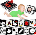 High Contrast Baby Toys for Newborn - Tummy Time Black and White Baby Toys for 0-3-6-12 Months - Soft Montessori Visual Stimulation Sensory Infant Book - Gift for Boys Girls