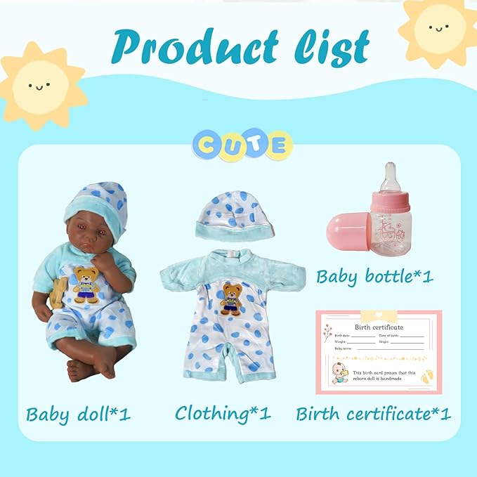 Reborn Baby Dolls Silicone Full Body 15.4in Weighted Real Life Open-Eyes Boy Dolls Lifelike Newborn Baby Soft Body Flexible Limbs Not Vinyl